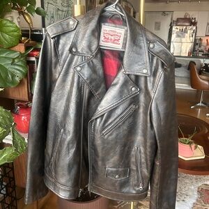 Levi’s Faux Leather Motorcycle Jacket - men’s standard fit or women’s oversized